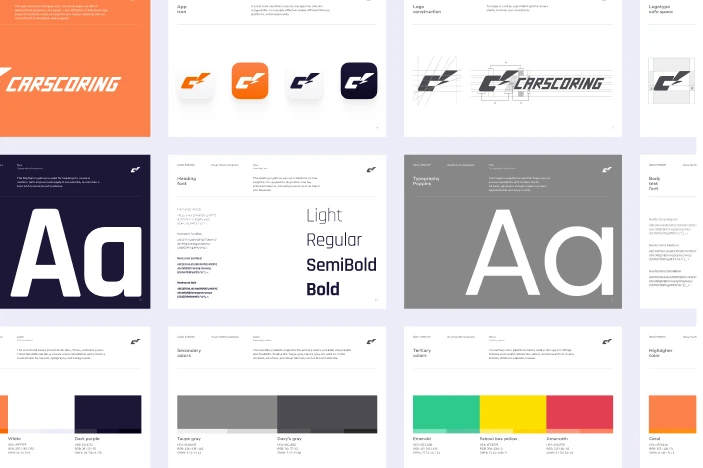 CarScoring typography system